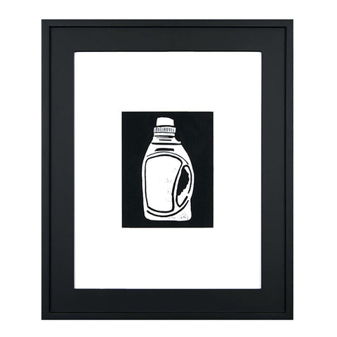 0212 (A+D) Laundry Bottle Woodcut
