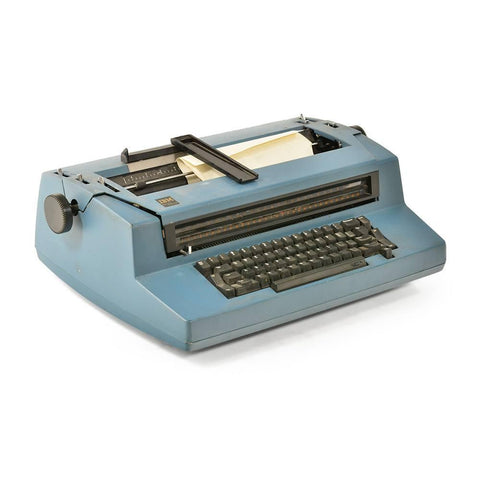 Blue IBM Typewriter