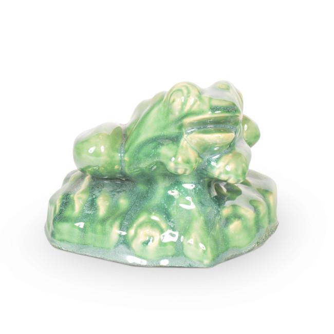 Green Ceramic Frog