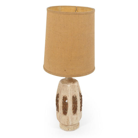 Octagonal Ceramic Table Lamp