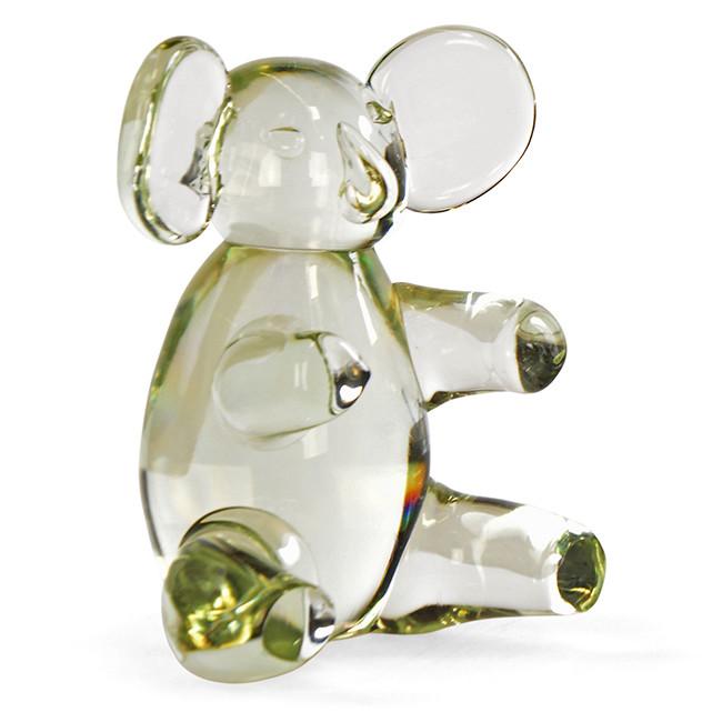 Clear Glass Koala Animal Sculpture