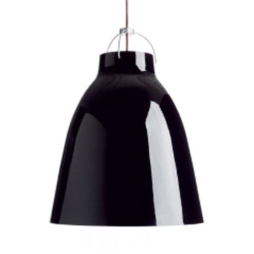 Modern XL Glossy Black Pendant Lamp