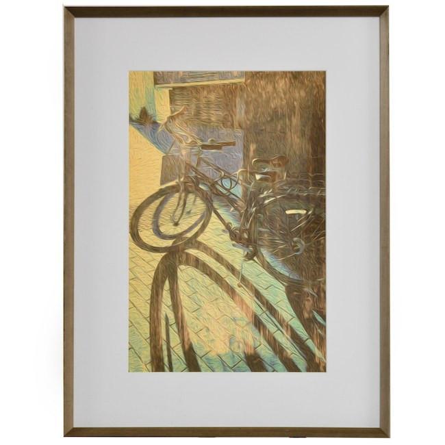 0743 (A+D) Blue Green Bicycle (19" x 25")