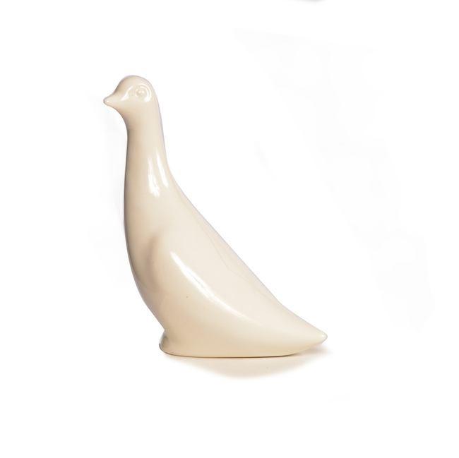 Off-White Minimal Ceramic Bird (A+D)