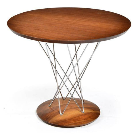 Wood Dark Cyclone Side Table