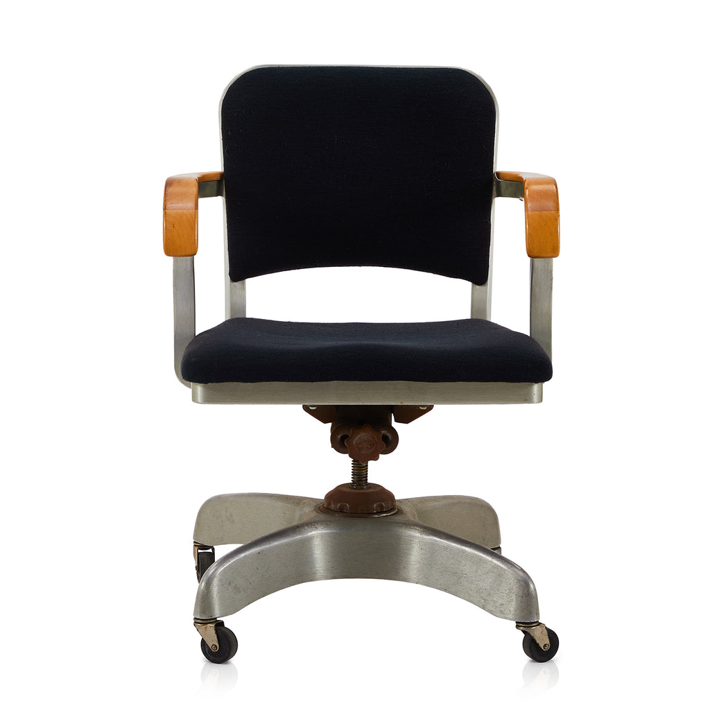 Black Cushioned Office Swivel Chair