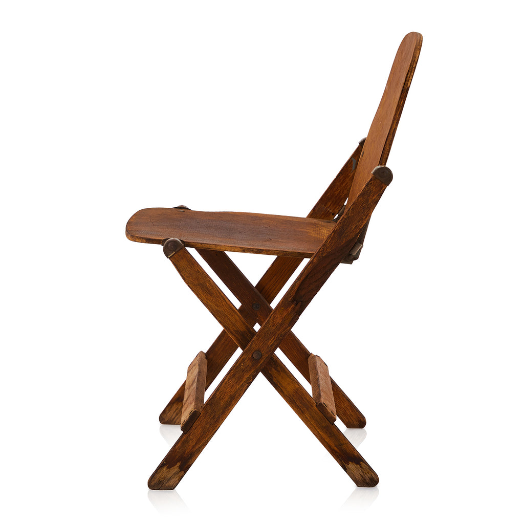 Wood Rustic Flat Folding Chair