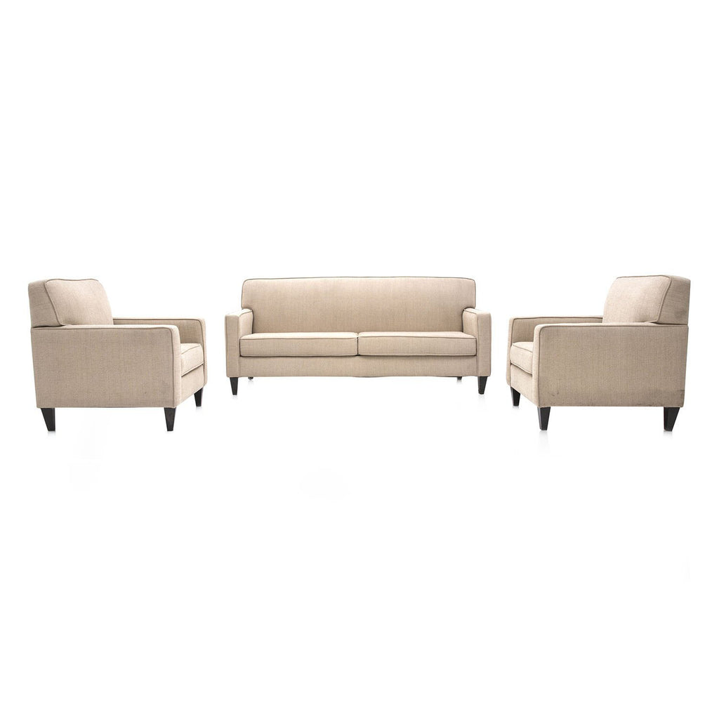Beige Contemporary Sofa