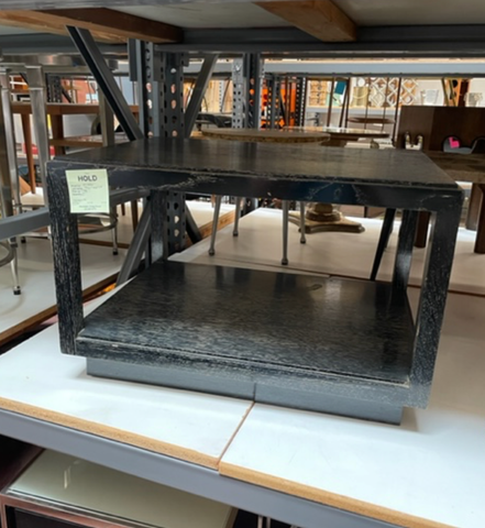 Grey Wood Media Table